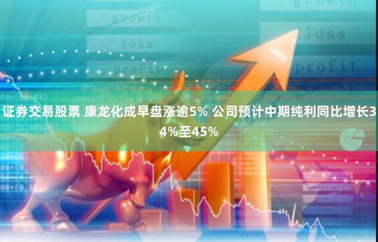 证券交易股票 康龙化成早盘涨逾5% 公司预计中期纯利同比增长34%至45%