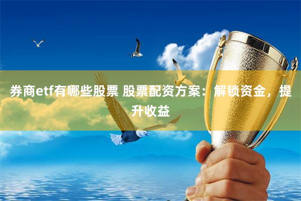 券商etf有哪些股票 股票配资方案：解锁资金，提升收益